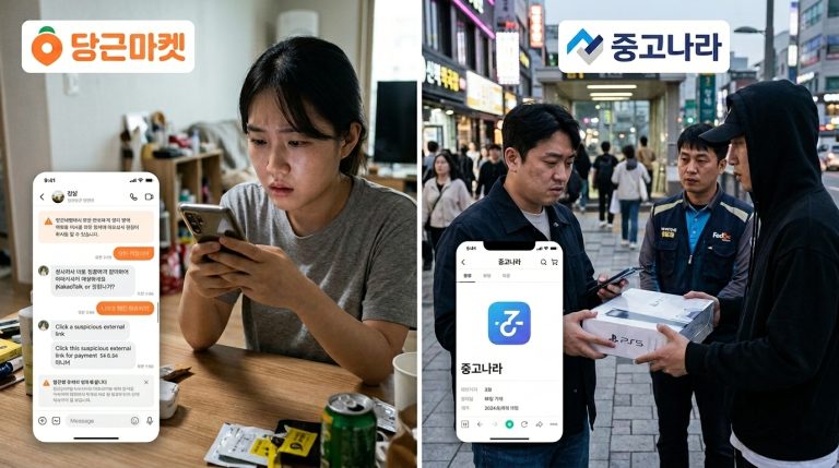 당근마켓 중고나라 3자 사기 수법 및 현실적인 대처법