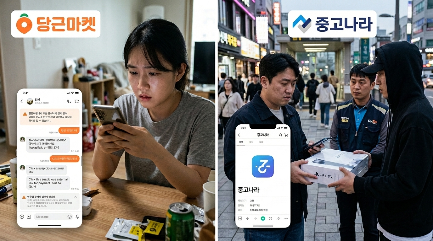 당근마켓 중고나라 3자 사기 수법 및 현실적인 대처법