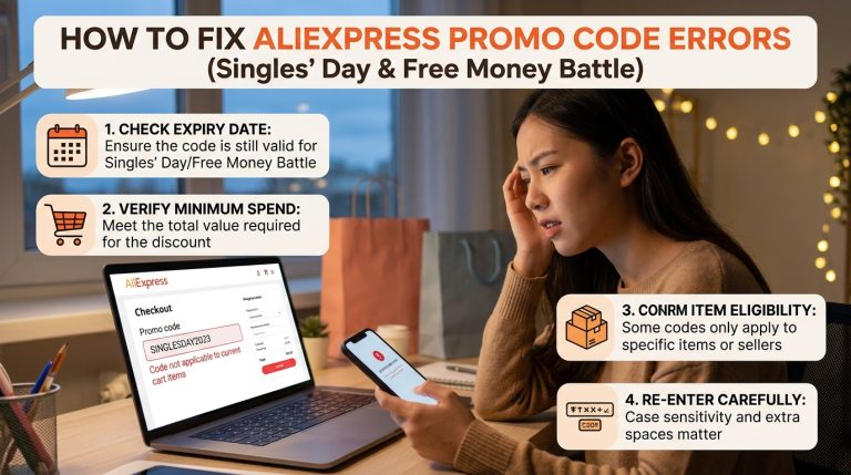 알리익스프레스 프로모션 코드 오류 해결법 (광군제, 꽁돈대첩)