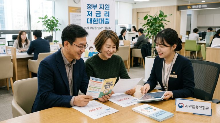 정부지원 저금리 대환대출 자격 조건 및 신청 방법